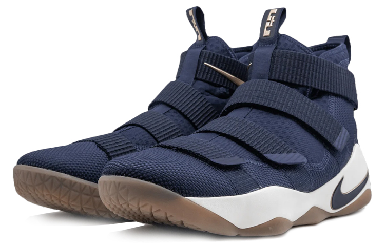 Order Nike Lebron Soldier XI EP 'Midnight Navy Golden Beige' - Biru Navy & Beige Emas 897645-402