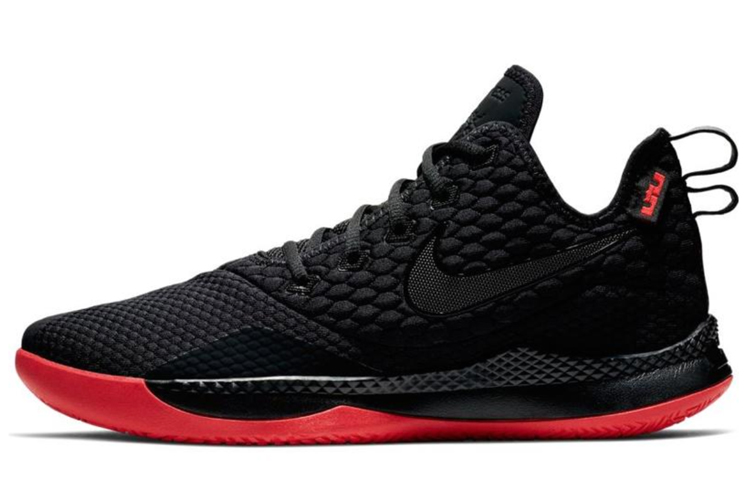 Buy Nike LeBron Witness 3 'Bred' Sepatu Pria Hitam Merah AO4433-006