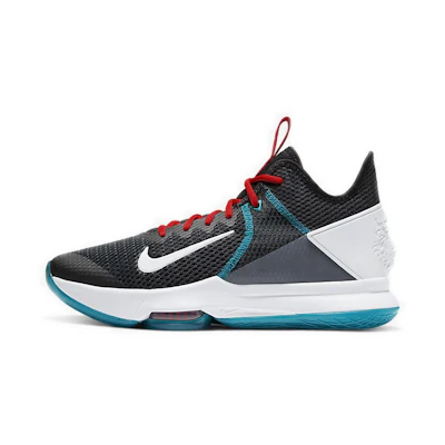 Nike LeBron Witness 4 'Black Red Glass Blue'