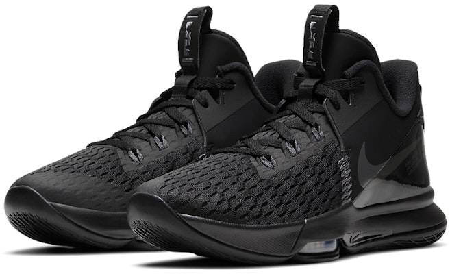 Nike LeBron Witness 5 'Hitam Kelabu Gelap' CQ9380-002 Lookbook Nike LeBron Witness 5 'Hitam Kelabu Gelap' CQ9380-002