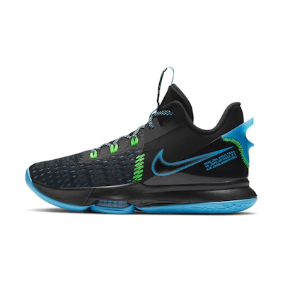 Nike LeBron Witness 5 'Black Light Blue Fury'