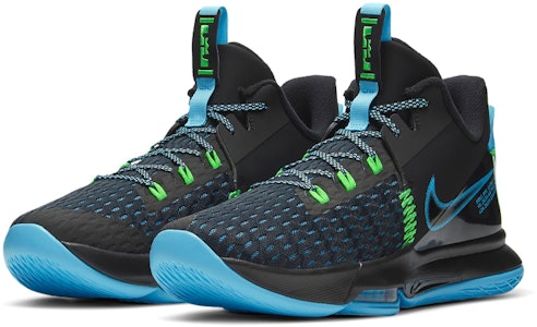 Nike LeBron Witness 5 'Hitam Biru Muda Fury' CQ9380-004 Lookbook Nike LeBron Witness 5 'Hitam Biru Muda Fury' CQ9380-004
