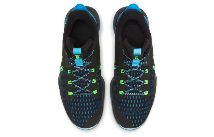 Shop 耐吉見證5代LeBron低幫籃球鞋 男女款 黑藍 國際版