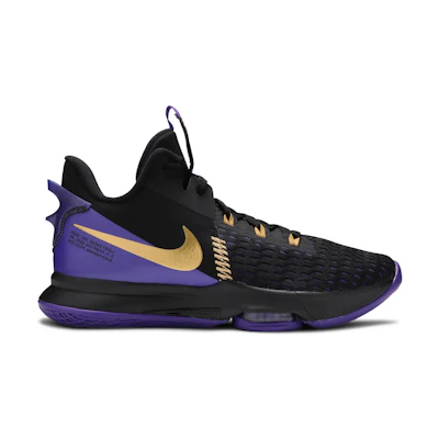 Nike LeBron Witness 5 'Fierce Purple Metallic Gold'