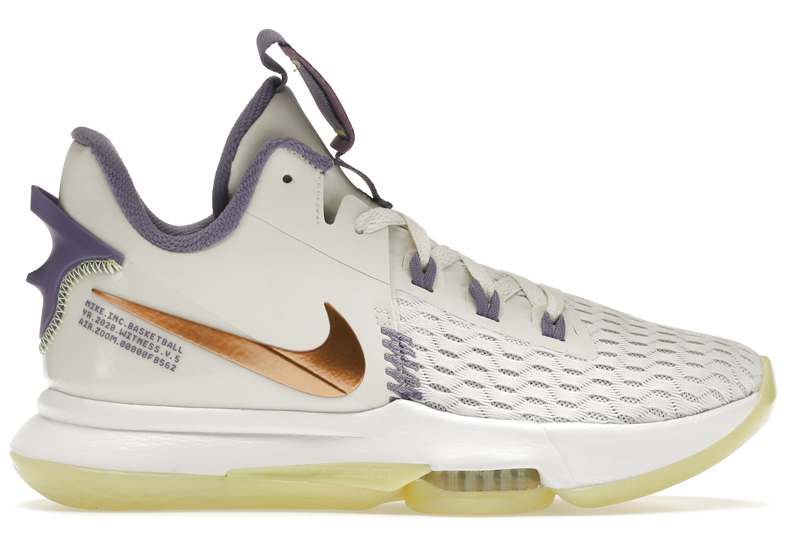 Nike LeBron Witness 5 EP 'Summit White Metallic Bronze' CQ9381-102 ...