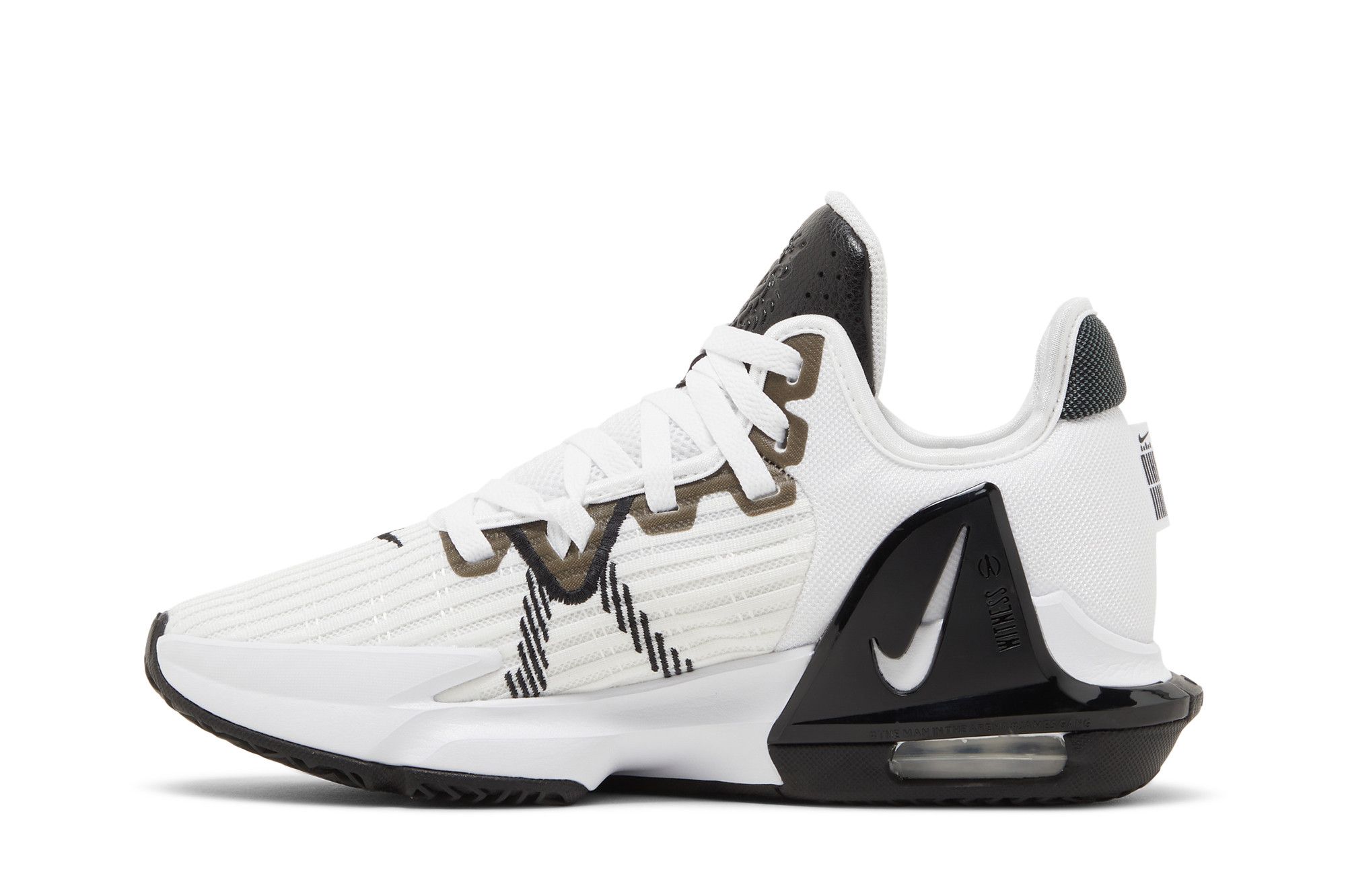 Shop Nike LeBron Witness 6 TB ''Blanc Noir'' DO9843-100