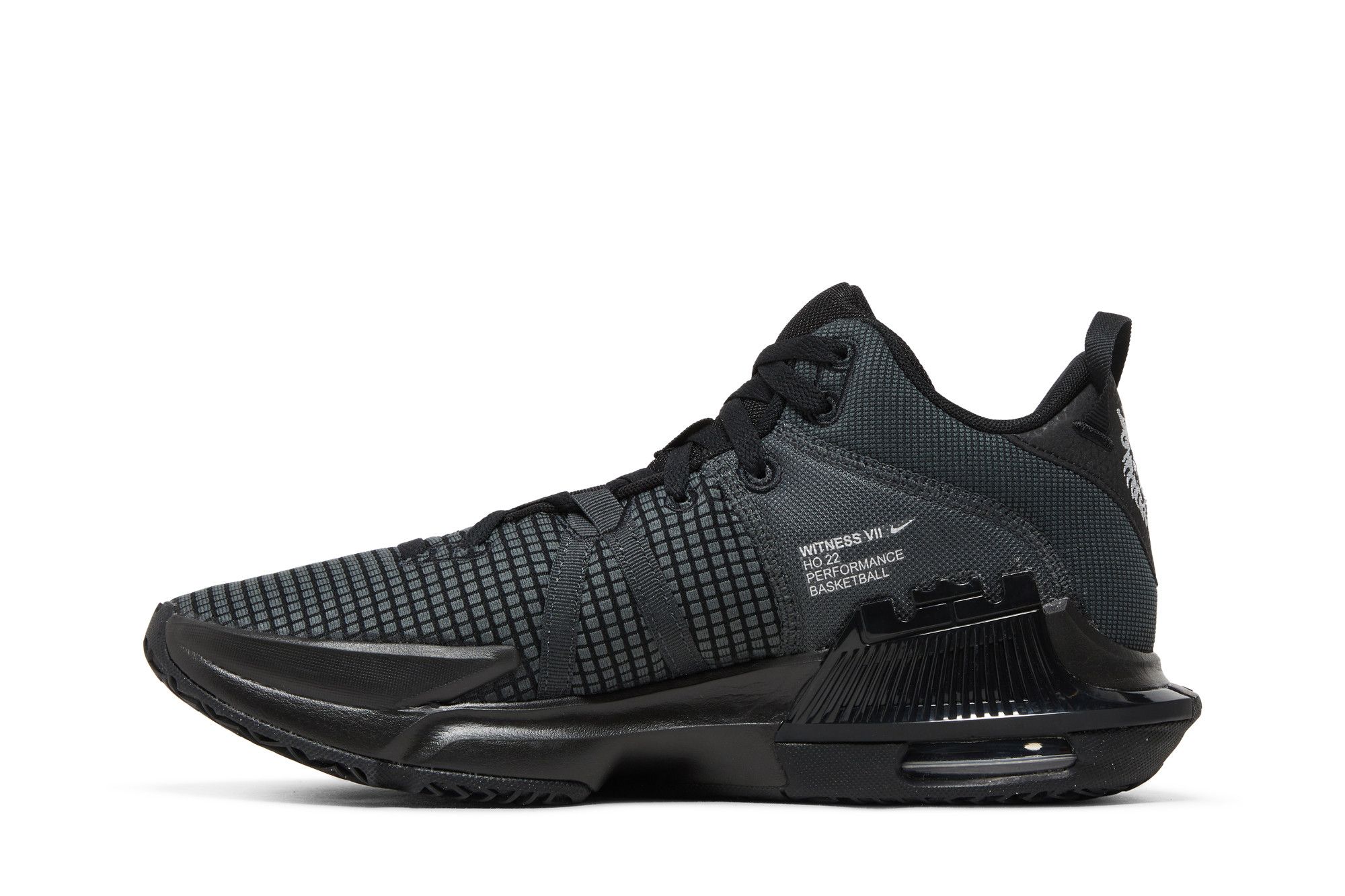Shop Nike LeBron Witness 7 'Black Anthracite' DM1123-004