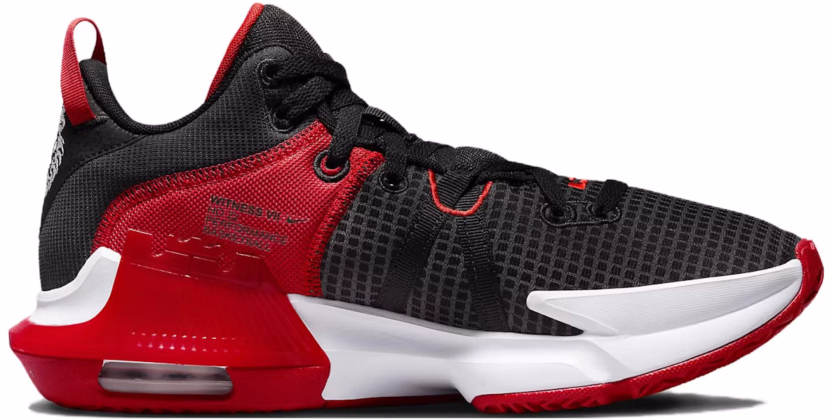 Nike LeBron Witness 7 'Bred' DM1123-005/DM1122-005 Lookbook Nike LeBron Witness 7 'Bred' DM1123-005/DM1122-005