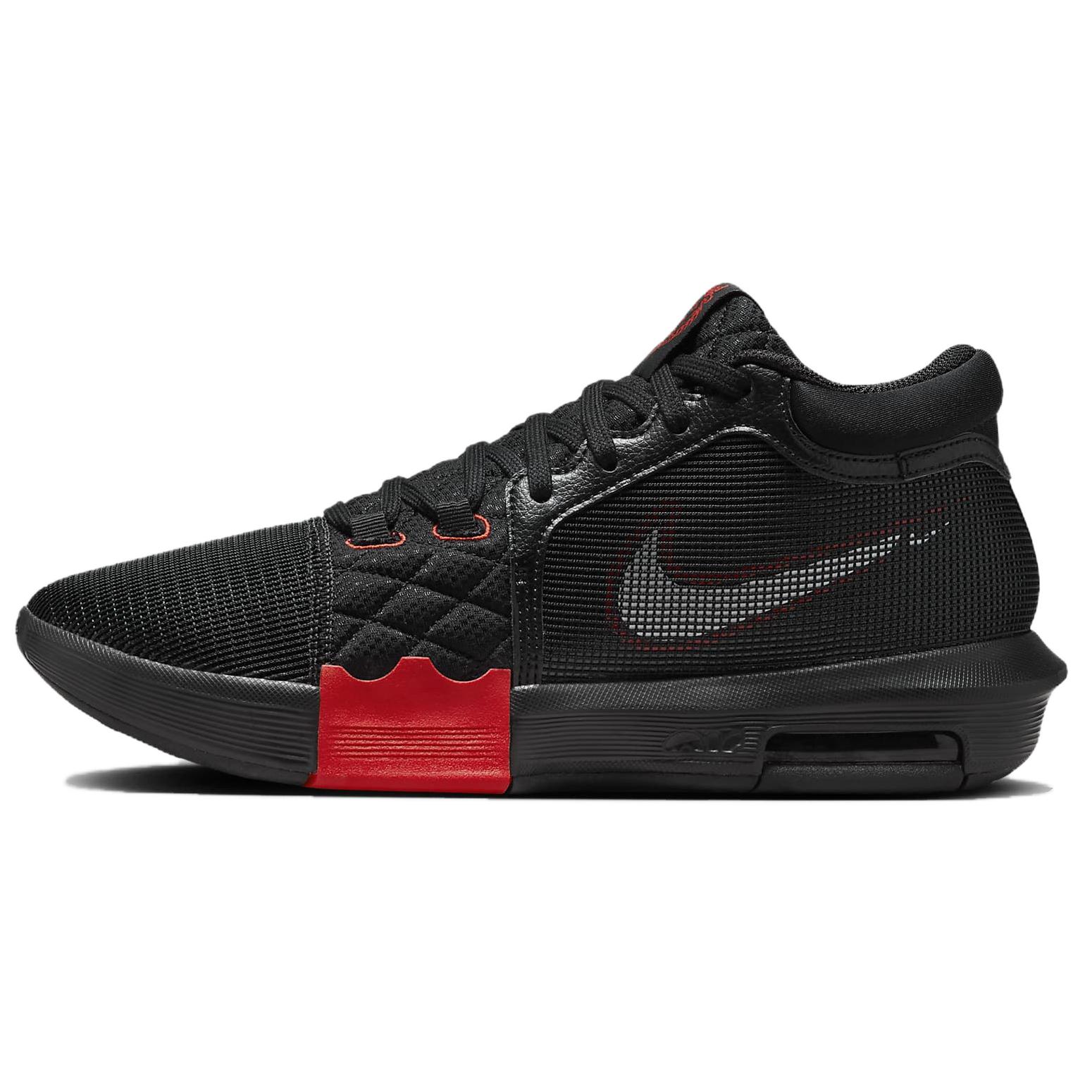 Nike LeBron Witness 8 Mid-Top Basketball Shoes Black - Comfy & Durable FB2239-005