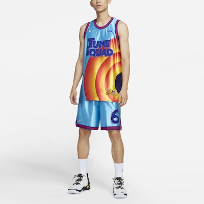 Nike LeBron x Space Jam Tune Squad Jersey 'Light Blue Fury' Lookbook Nike LeBron x Space Jam Tune Squad Jersey 'Light Blue Fury'
