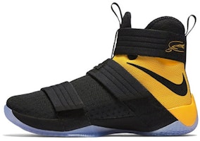Nike LeBron Zoom Soldier 10 Black Uni Gold 844378-007 Nike LeBron Zoom Soldier 10 Black Uni Gold 844378-007