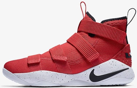 나이키 르브론 줌 솔져 11 유니버시티 레드 화이트 897644-601 Lookbook 나이키 르브론 줌 솔져 11 유니버시티 레드 화이트 897644-601