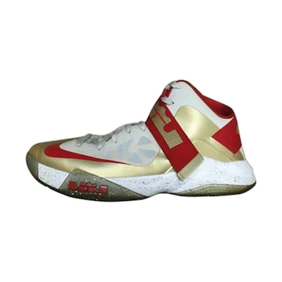Nike LeBron Zoom Soldier 6 'White Gold Red'