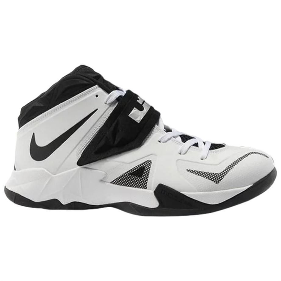 Shop 耐吉LeBron Zoom Soldier 7 舒適 防滑耐磨 復古籃球鞋 男款 白色