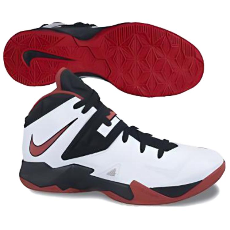 Shop Nike LeBron Zoom Soldier 7 ''Wit Rood Zwart'' 599264-100