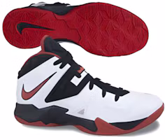 Shop Nike LeBron Zoom Soldier 7 百搭舒適 緩震耐磨 復古籃球鞋 男女皆宜 黑白紅