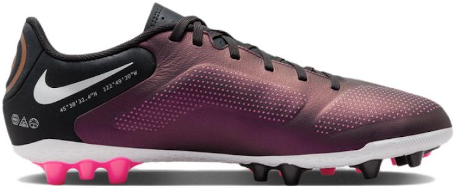 Purple and 2025 white soccer cleats
