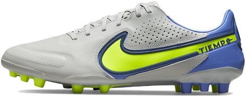 Nike Unisex Legend 9 Pro AG Soccer Shoes Grey/Yellow DB0448-075 Nike Unisex Legend 9 Pro AG Soccer Shoes Grey/Yellow DB0448-075