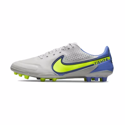 Nike Unisex Legend 9 Pro AG Soccer Shoes Grey/Yellow