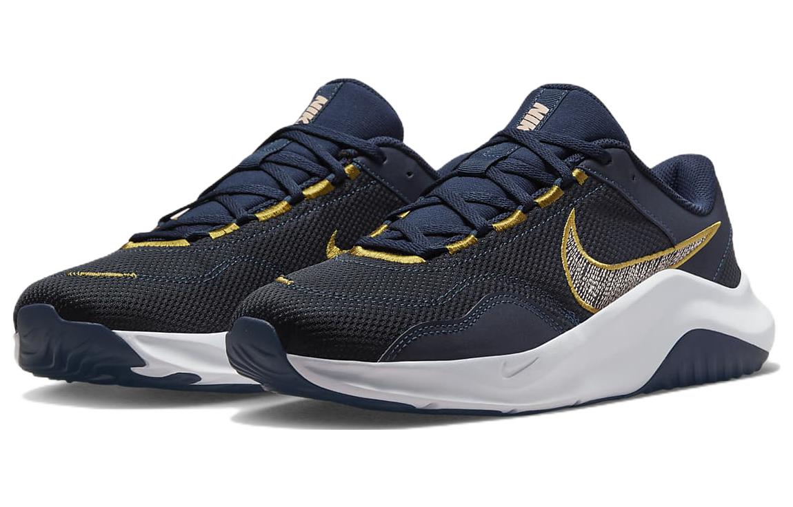 Lookbook Nike Legend Essential 3 Next Nature ''Obsidian Golden Moss'' Sneakers DM1120-400