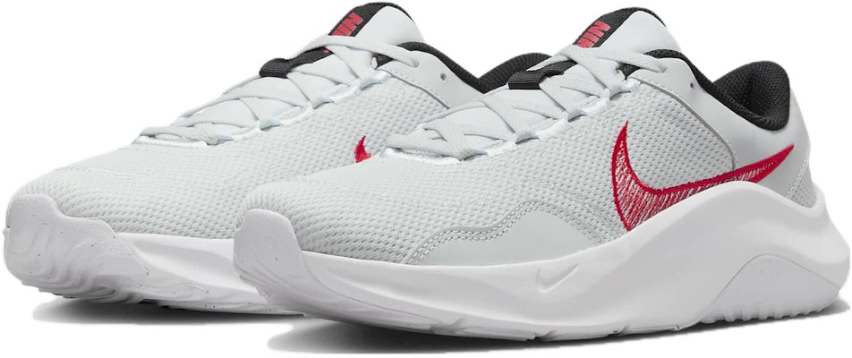 Nike Legend Essential 3 Next Nature 'Pure Platinum University Red' Lelaki DM1120-010 Lookbook Nike Legend Essential 3 Next Nature 'Pure Platinum University Red' Lelaki DM1120-010