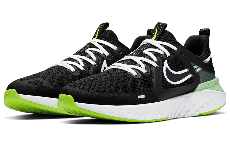 Lookbook ナイキ レジェンド リアクト 2 黒/緑 CQ0012-011