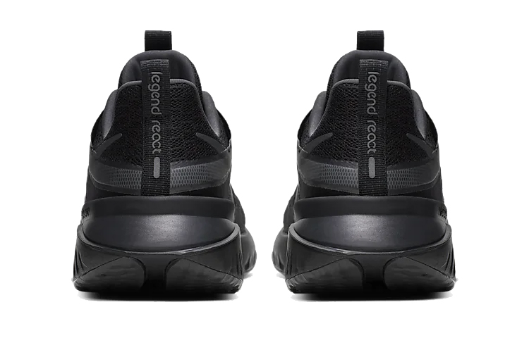Shop Nike Legend React 2 缓震 黑武士 低筒 跑步鞋 男女同款 黑色