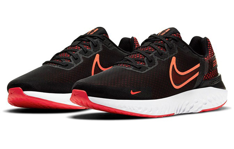 Lookbook Nike Legend React 3 低筒 跑步鞋 男款 黑橙色