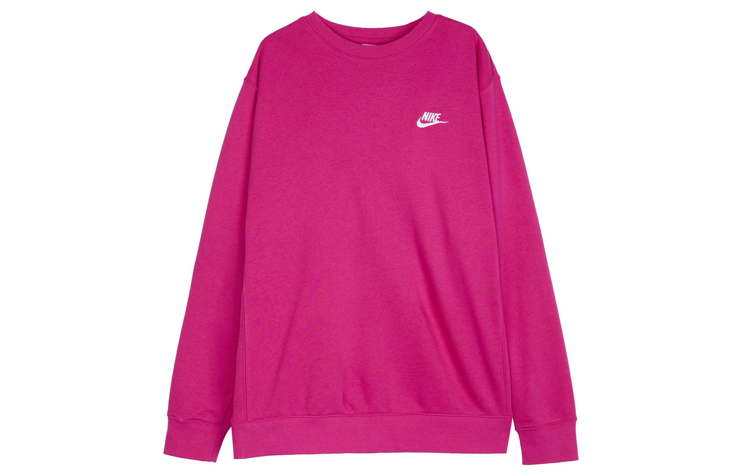 Nike Letter Crewneck Pullover Sweatshirt Raspberry Red/White BV2667-615