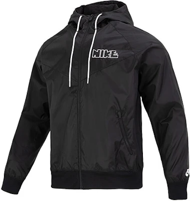 Nike Letter Logo Embroidered Hooded Sports Jacket Black DX0695-010 Buy Nike Letter Logo Embroidered Hooded Sports Jacket Black DX0695-010