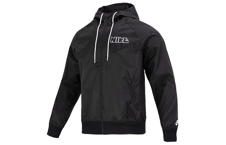 Order Nike Letter Logo Embroidered Hooded Sports Jacket Black DX0695-010
