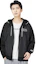 Shop Nike Letter Logo Embroidered Hooded Sports Jacket Black DX0695-010