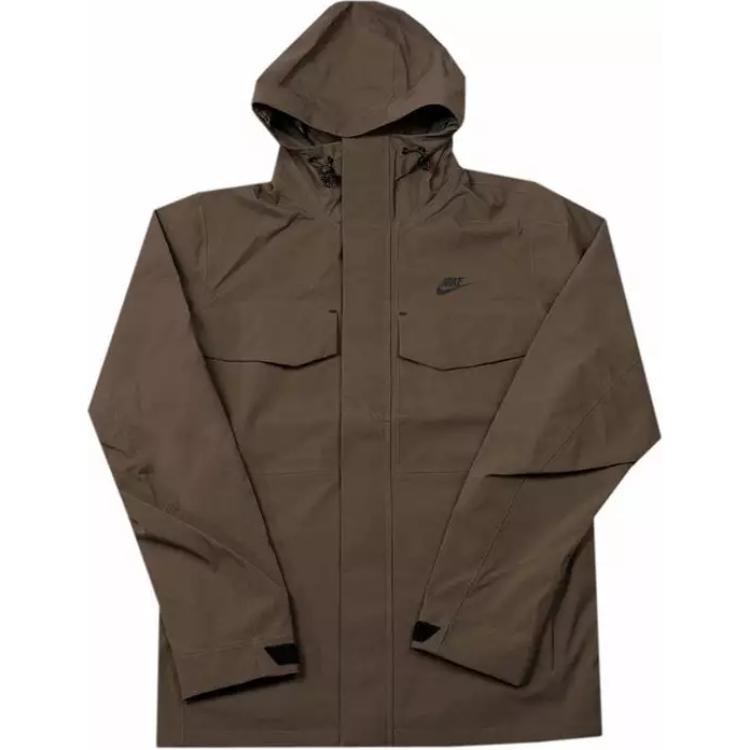 Nike Letter Logo Print Jacket Brown Jacket DD6872-004