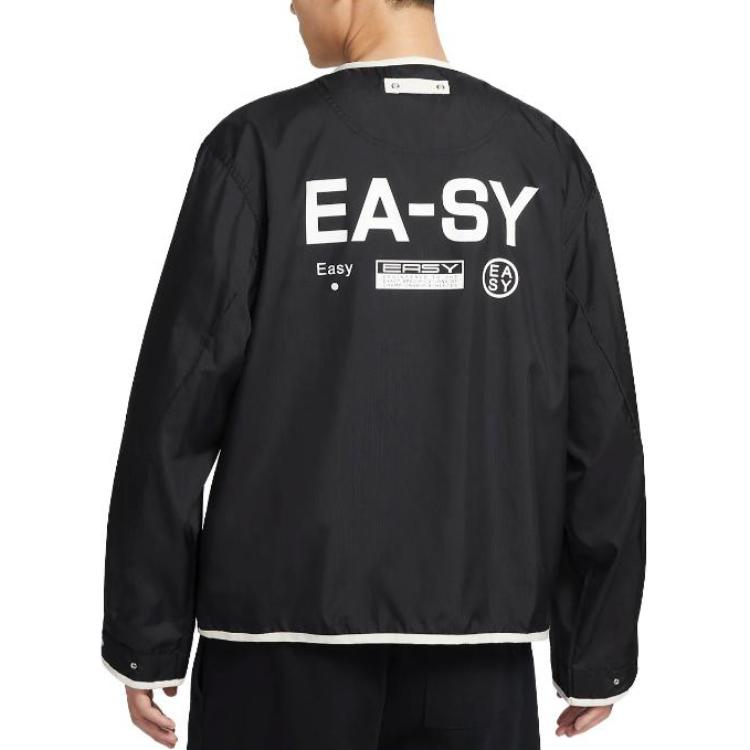 Details for Nike 字母圖案拉鏈V領外套 黑色 DX0336-010