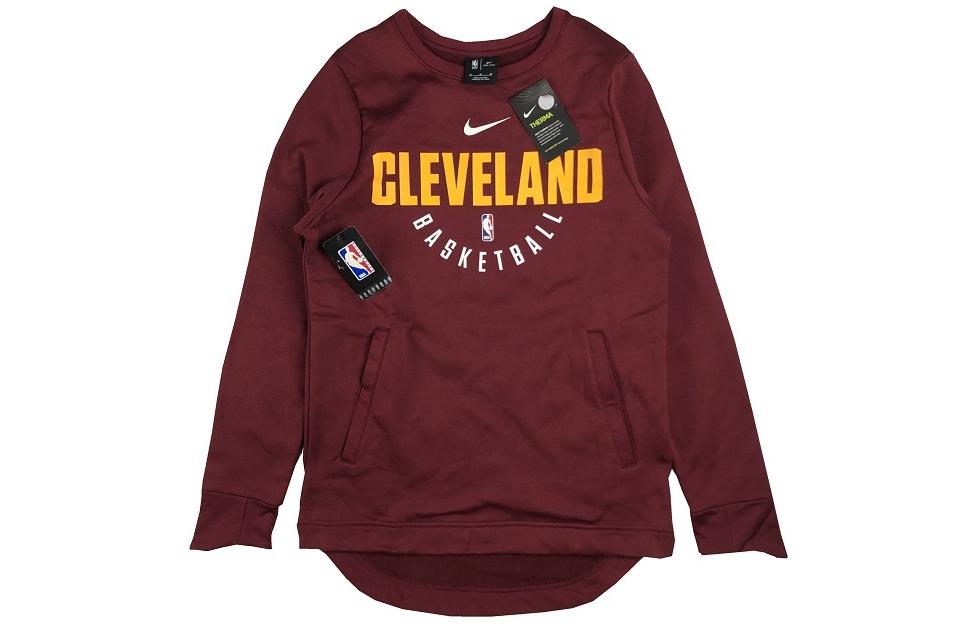 Nike Letter Print Crewneck Fleece Sweatshirt Maroon 865254-677