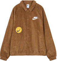 Nike Letter Print Polo Collar Casual Jacket - Camel Color FZ5737-281 Nike Letter Print Polo Collar Casual Jacket - Camel Color FZ5737-281