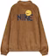 Lookbook 耐克字母印花翻领休闲夹克 - 驼色 FZ5737-281