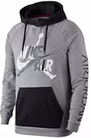 Nike Letter Print Pullover Hoodie Gray Casual Raglan College Style CK2852-092