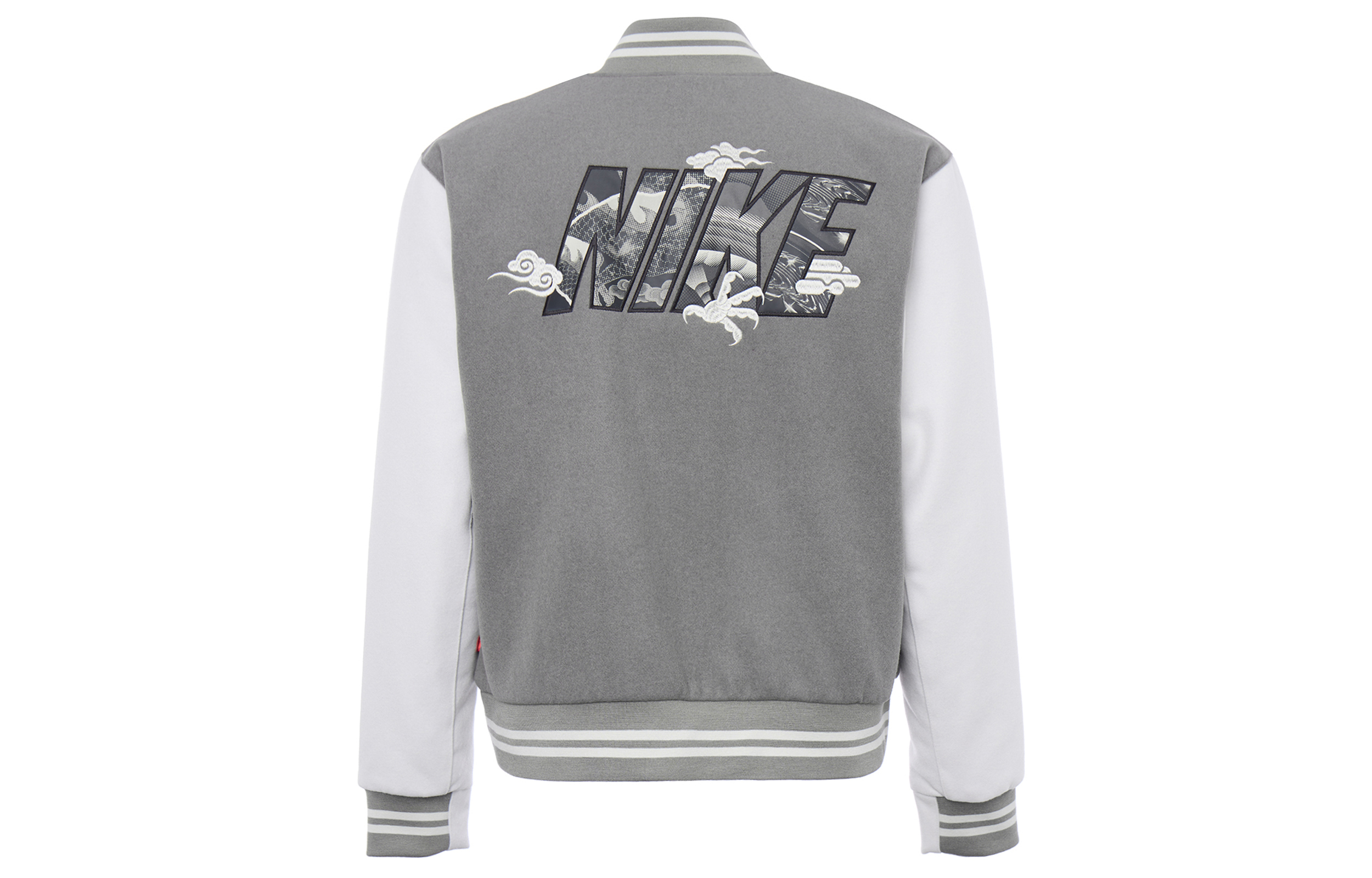 Lookbook Nike Letter Print Woven Jacket Gray Casual Sportswear FZ6372-029