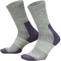 Nike Lettered Striped Mid-Calf Socks Unisex Grey (1 Pair) FB3341-370 Nike Lettered Striped Mid-Calf Socks Unisex Grey (1 Pair) FB3341-370
