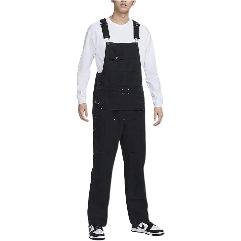 Nike Life Black Casual Multi-Pocket Overalls. FN3121-010