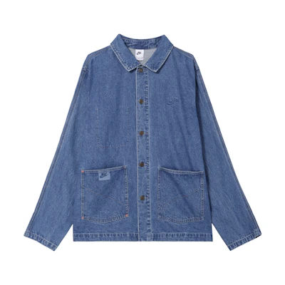 Nike Life Blue Denim Long-Sleeve Jacket HQ1469-441