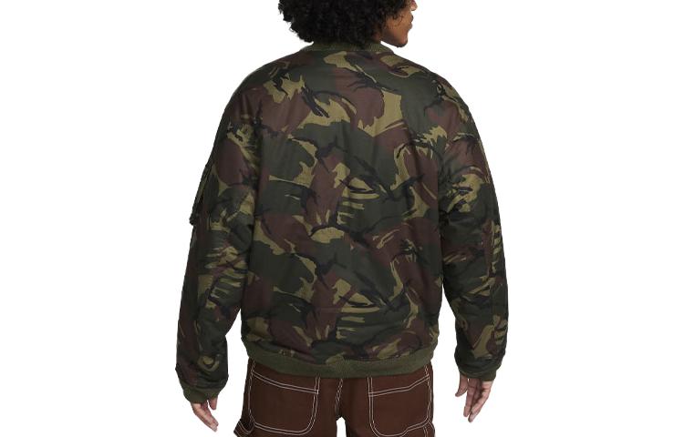 Nike Life Logo Camo Olive Woven Jacket FB7591-222 圖 3
