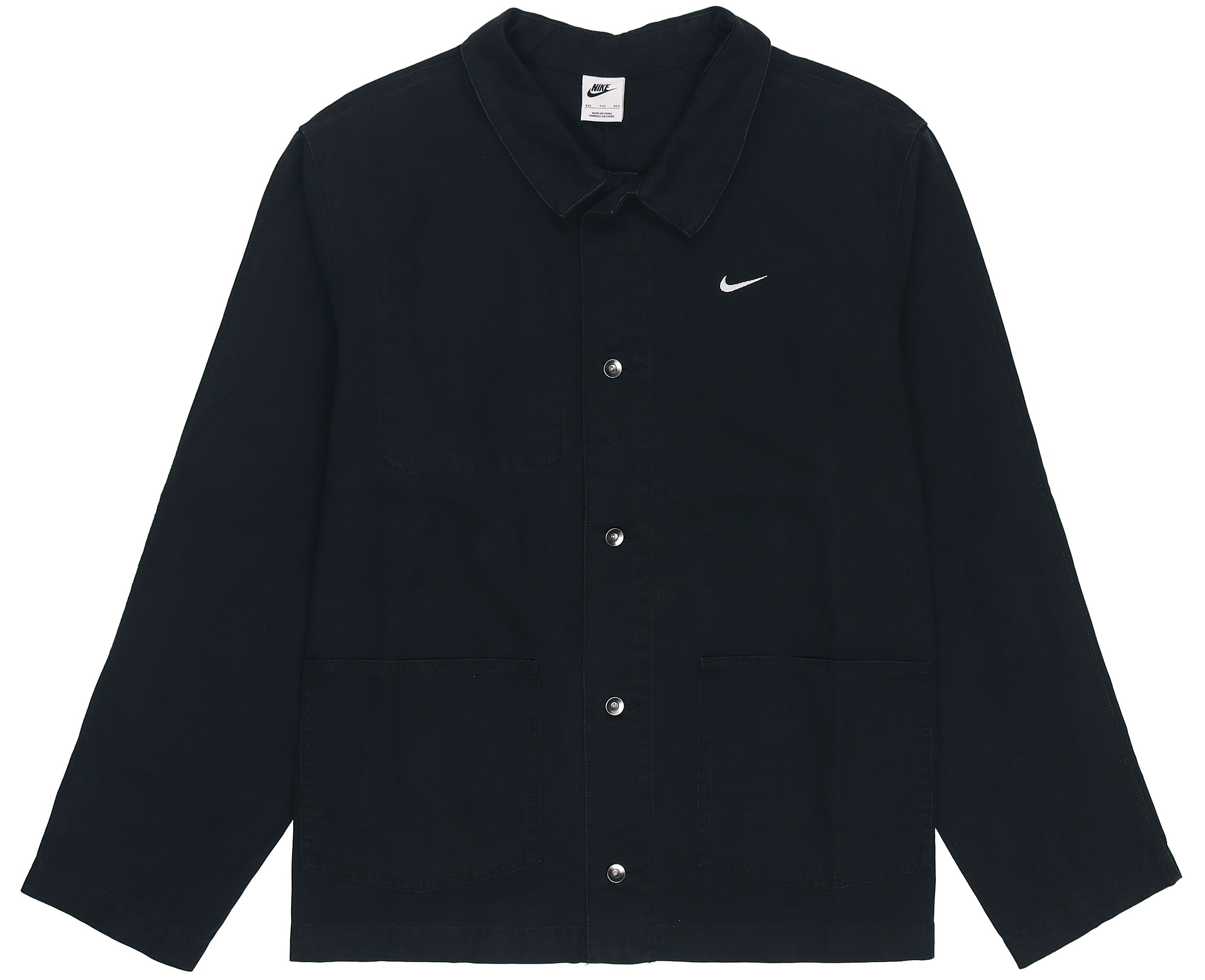 Nike Life Solid Pocket Polo Shirt Jacket Black DQ5185-010