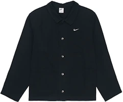Nike Life Solid Pocket Polo Shirt Jacket Black DQ5185-010 Nike Life Solid Pocket Polo Shirt Jacket Black DQ5185-010