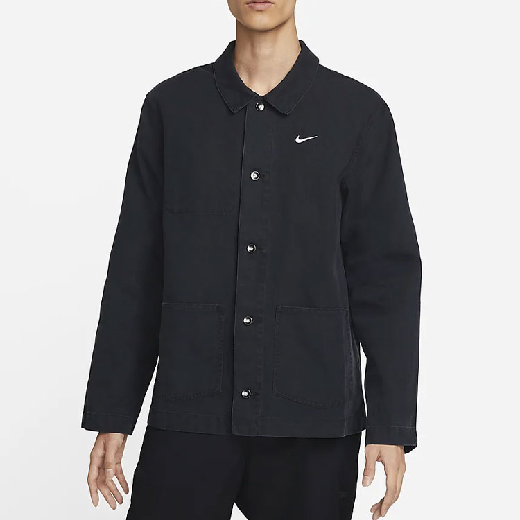 Details for 나이키 라이프 솔리드 포켓 폴로 셔츠 재킷 블랙 DQ5185-010