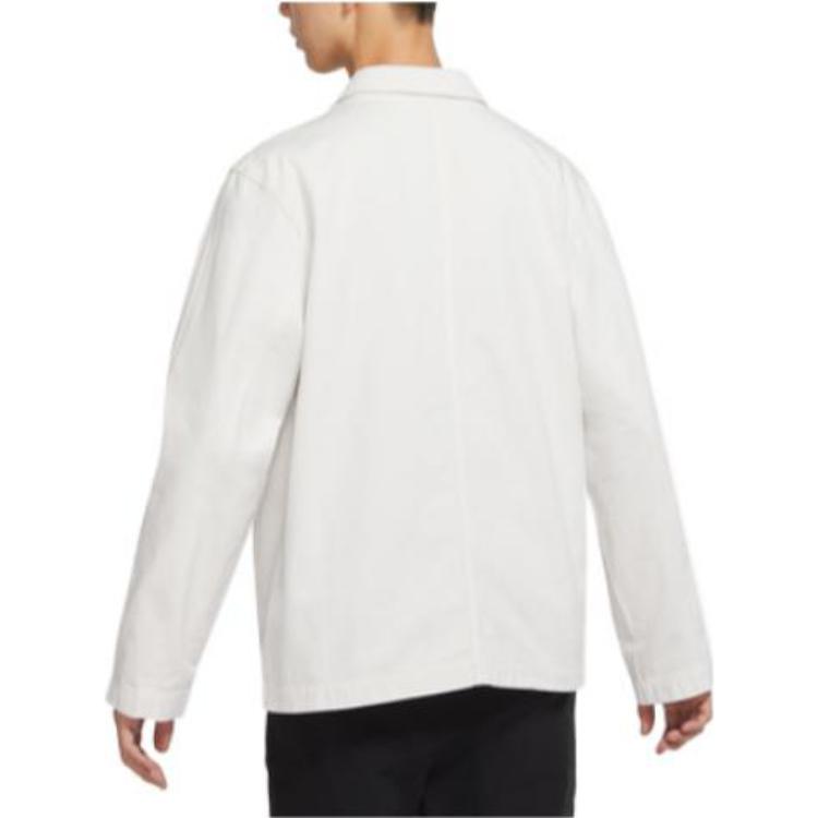 Purchase 耐克生活款白色纯色口袋马球风夹克衬衫 DQ5185-030