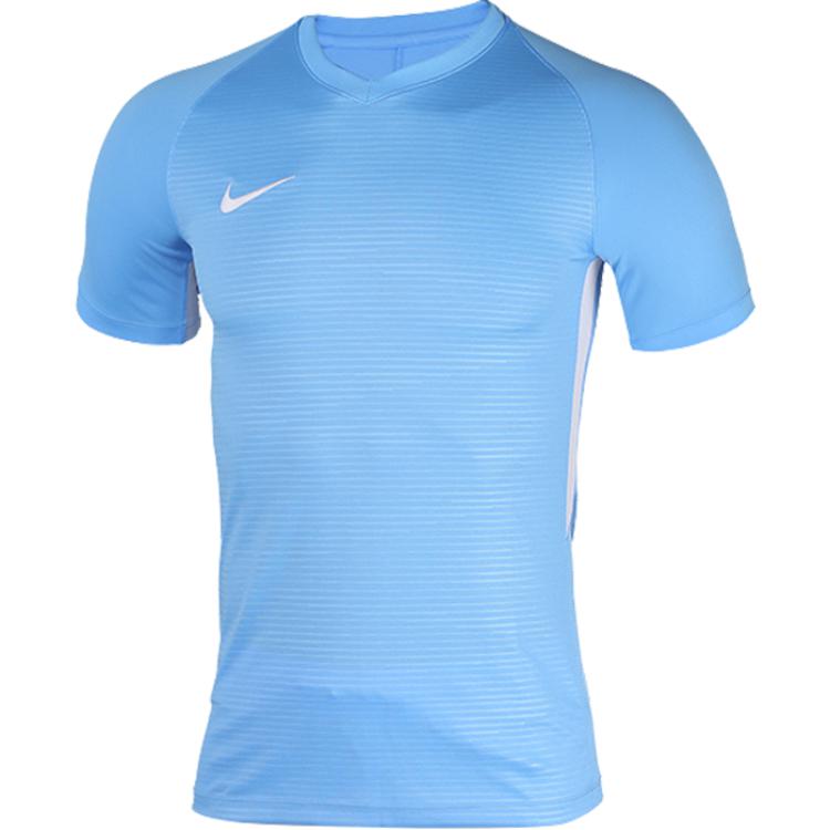 Nike Light Blue Raglan Short-Sleeve Football Jersey 894231-412