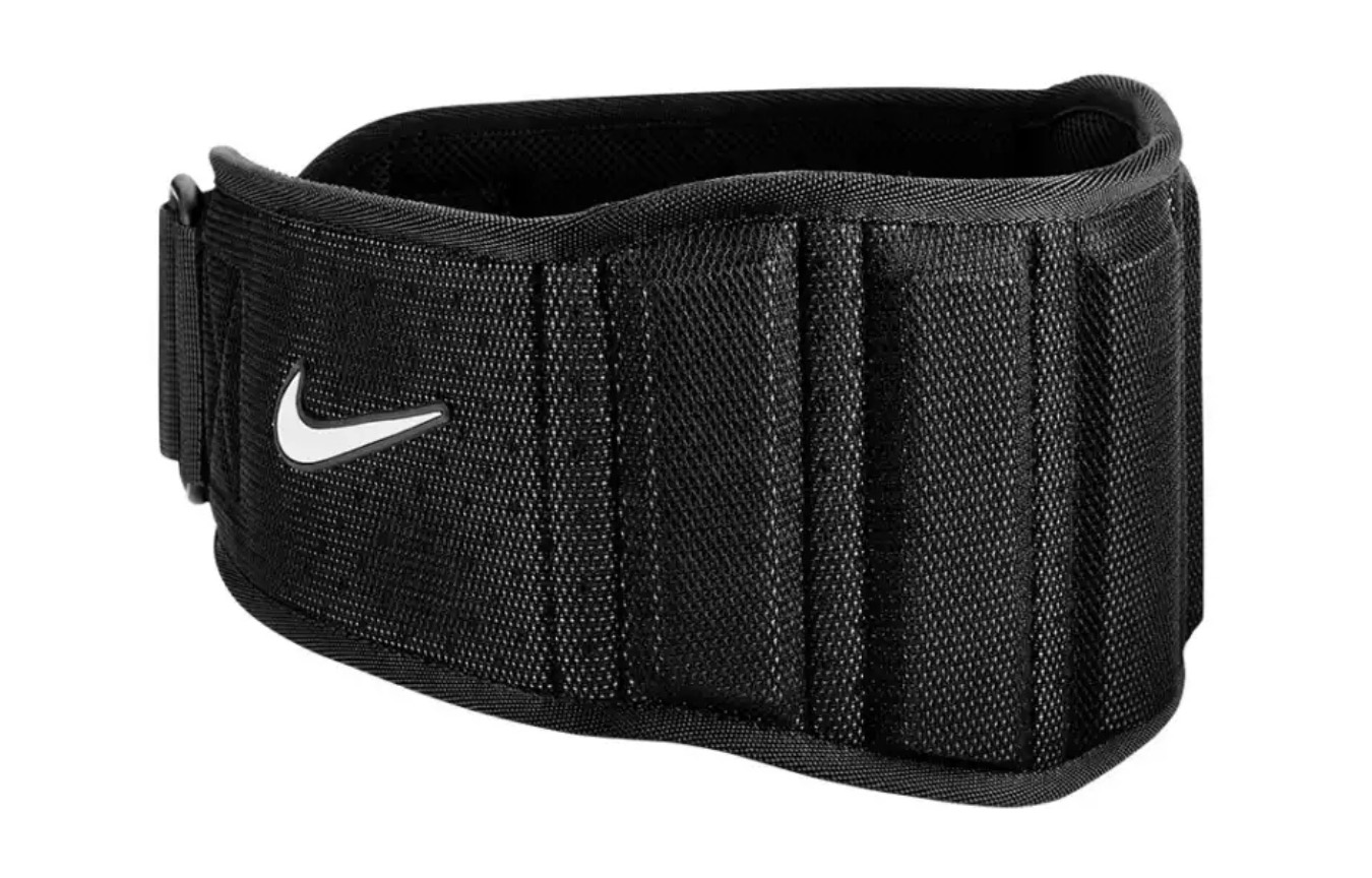 Nike Lightweight Breathable Black Back Support Unisex Polyester Rubber Brace N0000008091