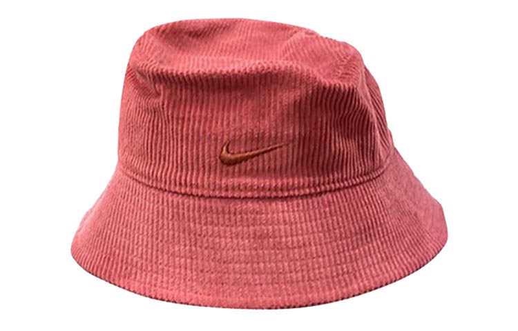 Nike Lightweight Corduroy Bucket Hat Pink Unisex Couple Design. CQ8444-661